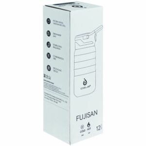 Термобутылка Fujisan 2.0 без логотипа, белая (молочная) — изображение 13