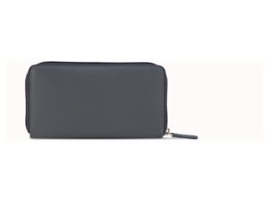 Кошелек Mano Don Leonardo, с RFID защитой, натуральная кожа в сером цвете, 19 х 2 х 10,5 см — изображение 5