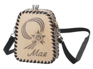 Фляга 508 (белая кожа), 0,7 л — изображение 2