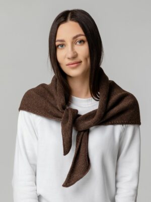 Косынка Dalia, темно-коричневая — изображение 7
