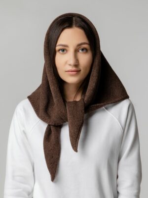 Косынка Dalia, темно-коричневая — изображение 5