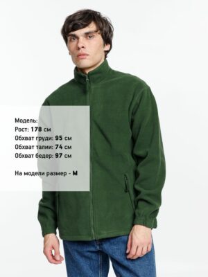 Куртка мужская North 300, зеленая — изображение 4