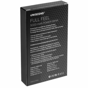 Внешний аккумулятор Uniscend Full Feel 5000 мАч, белый — изображение 9