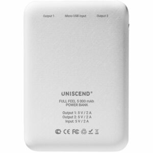 Внешний аккумулятор Uniscend Full Feel 5000 мАч, белый — изображение 3