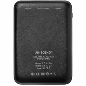 Внешний аккумулятор Uniscend Full Feel 10000 мАч с индикатором, черный — изображение 4