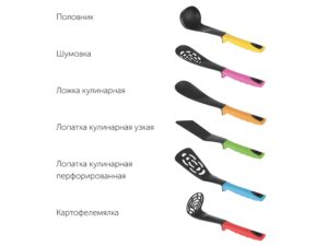 Набор кухонных инструментов, 7 пр., NADOBA, серия FLAVA — изображение 2