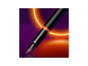 Перьевая ручка Parker IM Vibrant Rings Flame Orange, стержень:F, цвет чернил: blue, в подарочной упаковке. — изображение 8