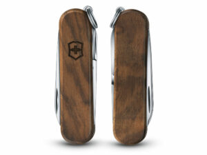 Нож-брелок VICTORINOX Classic SD, 58 мм, 5 функций, деревянная рукоять — изображение 5