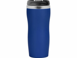 Термокружка Double wall mug C1, soft touch, 350 мл, синий (Р) — изображение 3