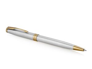 Ручка шариковая Parker Sonnet Core Stainless Steel GT, серебристый/золотистый — изображение 2