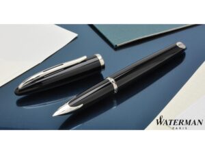 Перьевая ручка Waterman Carene, цвет: Black ST, перо: F или М чернила: blue — изображение 9