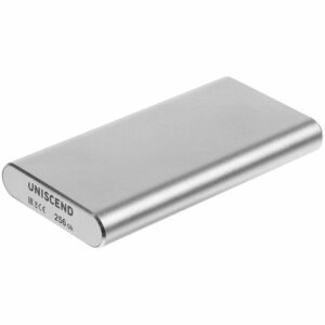 Портативный внешний диск SSD Uniscend Drop, 256 Гб, серебристый — изображение 2