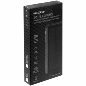 Аккумулятор защищенный Total Control 10000 мАч, черный с серым — изображение 9