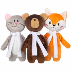 Мягкая игрушка Beastie Toys, котик с белым шарфом — изображение 4
