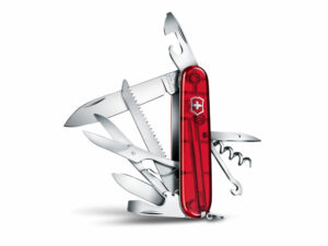 Нож перочинный VICTORINOX Huntsman, 91 мм, 15 функций, полупрозрачный красный — изображение 2