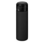 Вакуумная термокружка Waterline c кнопкой Guard, 400 мл, черный