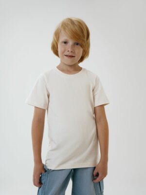Футболка детская T-Bolka Kids, молочно-белая — изображение 6