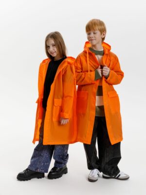 Дождевик детский RainDrop Kids, оранжевый — изображение 18