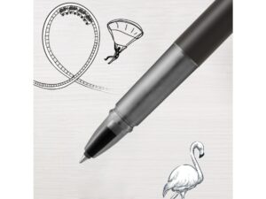 Ручка-роллер Parker Vector XL Black CT, стержень: F, цвет чернил:black, в подарочной упаковке — изображение 17