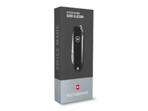 Нож-брелок VICTORINOX Classic SD Colors Dark Illusion, 58 мм, 7 функций, чёрный — изображение 4