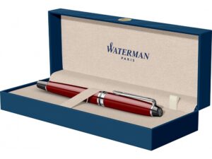 Ручка-роллер Waterman Expert Dark Red Lacquer CT Black, стержень: Fblk — изображение 7