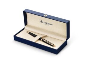 Шариковая ручка Waterman Hemisphere, цвет: MatteBlack GT, стержень: Mblk — изображение 2