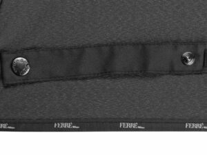 Зонт-трость полуавтоматический Ferre Milano, черный — изображение 9