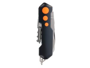 Нож перочинный Stinger, 96 мм, 15 функций, материал рукояти: алюминий, PP (черный/оранжевый) — изображение 7
