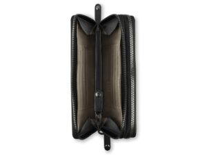 Кошелёк женский BUGATTI Elsa, с защитой данных RFID, чёрный, воловья кожа/полиэстер, 19х3х10,5 см — изображение 4