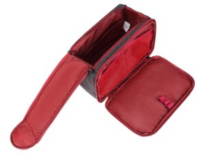 Несессер TORBER, дорожный, чёрный/бордовый, полиэстер 300D, 27 х 17 х 14 см — изображение 3