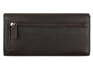 Кошелёк женский BUGATTI Banda, с защитой RFID, коричневый, кожа/полиэстер, 18,5х2,5х9,5 см — изображение 6