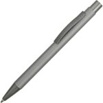 Ручка металлическая soft touch шариковая Tender, серый