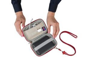 Чехол для жесткого диска из кожзама 9101, красный — изображение 13