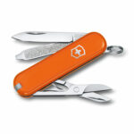 Нож-брелок VICTORINOX Classic SD Colors Mango Tango, 58 мм, 7 функций, оранжевый