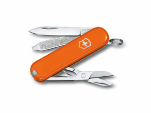 Нож-брелок VICTORINOX Classic SD Colors Mango Tango, 58 мм, 7 функций, оранжевый