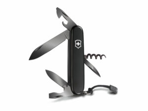 Нож перочинный VICTORINOX Spartan Onyx Black, 91 мм, 12 функций, чёрный, со шнурком в комплекте — изображение 2