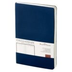 Ежедневник А5 недатированный Megapolis Velvet Flex, темно-синий