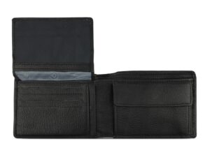 Портмоне BUGATTI Bomba, с защитой данных RFID, чёрное, кожа/полиэстер, 12,5х2х9 см — изображение 4
