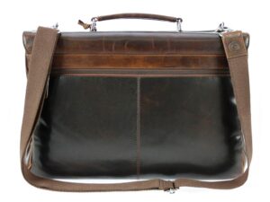 Портфель BUGATTI Romano 15'', коричневый, натуральная воловья кожа, 43х13х32 см — изображение 5