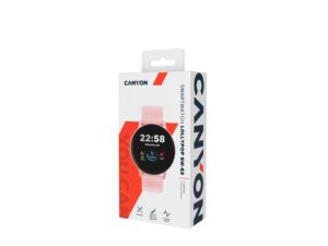 Умные часы CANYON Lollypop SW-63, IP 68, BT 5.0, сенсорный дисплей 1.3, розовый (Р) — изображение 7