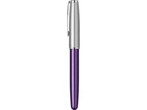Ручка-роллер Parker Sonnet Essentials Violet SB Steel CT, цвет чернил black, перо: F, в подарочной упаковке. — изображение 6