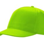 Бейсболка Poly 5-ти панельная 120 гр, зеленое яблоко