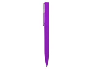 Ручка шариковая пластиковая Bon с покрытием soft touch, фиолетовый — изображение 3