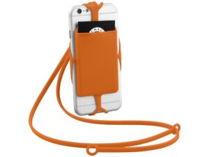 Картхолдер RFID со шнурком, оранжевый — изображение 4