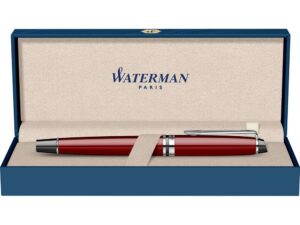 Ручка-роллер Waterman Expert Dark Red Lacquer CT Black, стержень: Fblk — изображение 6