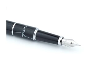 Ручка перьевая Pierre Cardin LIBRA с колпачком, черный/серебро — изображение 6