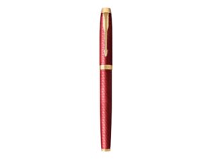 Перьевая ручка Parker IM Premium F318  Red GT, перо: F, цвет чернил: blue, в подарочной упаковке. — изображение 4