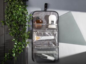 Несессер для путешествий со съемной косметичкой Flat, черный — изображение 12