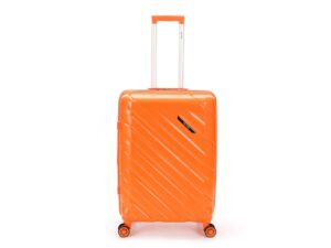 Чемодан TORBER В Отпуск, оранжевый, полипропилен, 45 х 28 х 68 см, 79 л — изображение 10