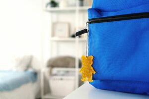 Пешеходный светоотражатель «Мишка», белый — изображение 2